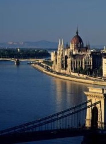 Explore the panoramic view of Budapest from the Danube River